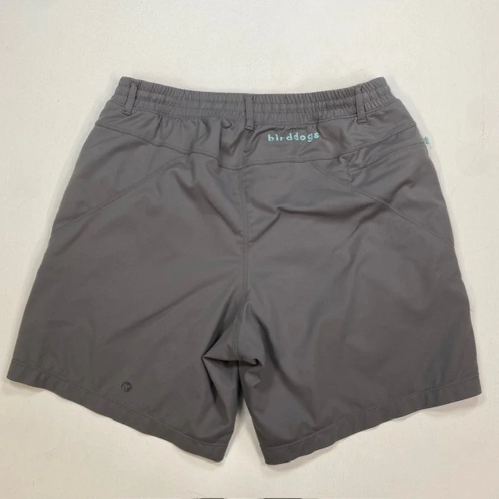 Birddogs Boom Classic Gray Athletic Shorts Orange Liner Mens Medium 7 Inseam